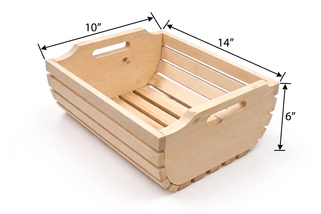 Multi Purpose Wooden Basket