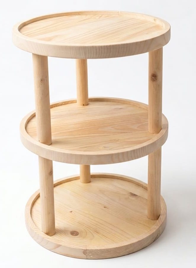 3 tier round rack
